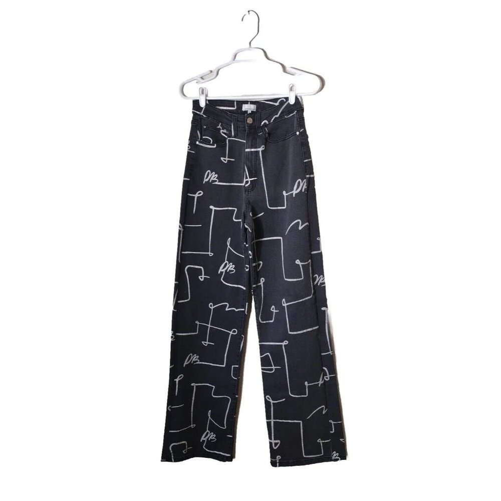 We Wore What Jeans Womens 27 High Rise Wide Leg Stretch